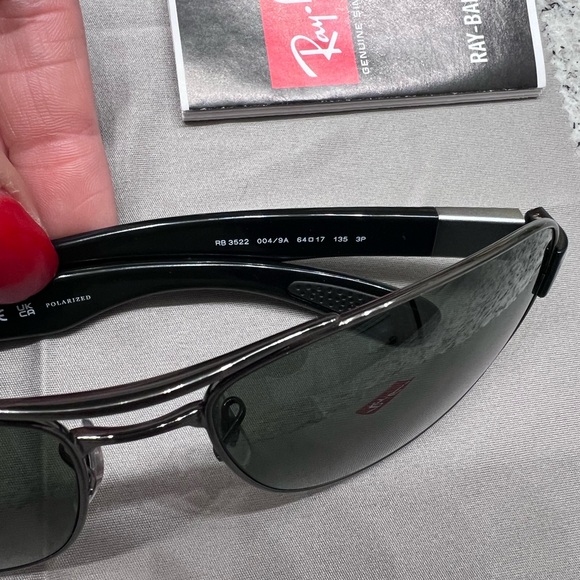 ✨EUC✨ Ray-Ban Gunmetal Square Sunglasses - Picture 7 of 10